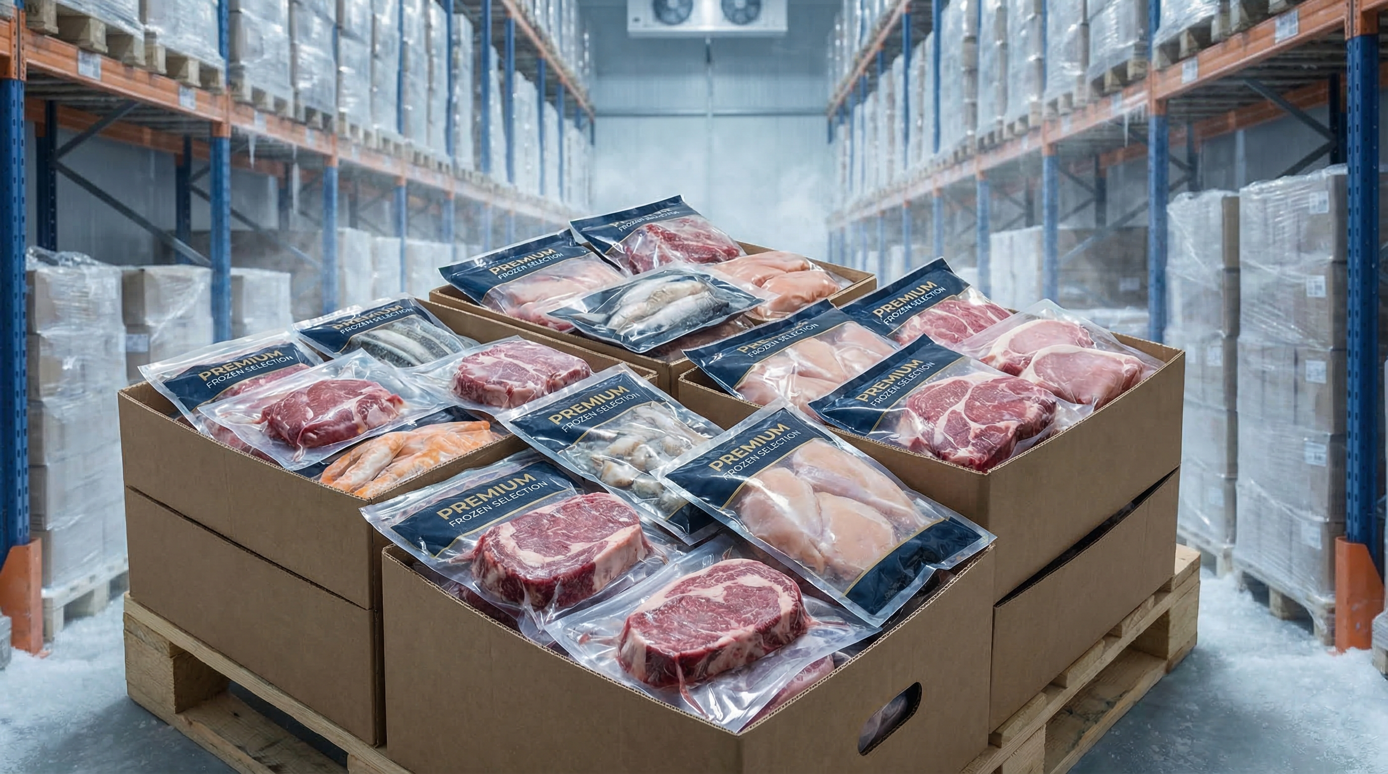 Capa do artigo: Alimentos Congelados no B2B: Como Reduzir Microfuros, Queima de Freezer e Perdas na Logística sem Superdimensionar a Embalagem